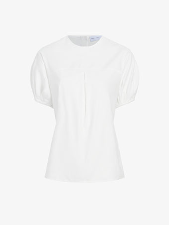 Proenza Schouler Still Life image of Haleigh Top in Cotton Sateen in White
