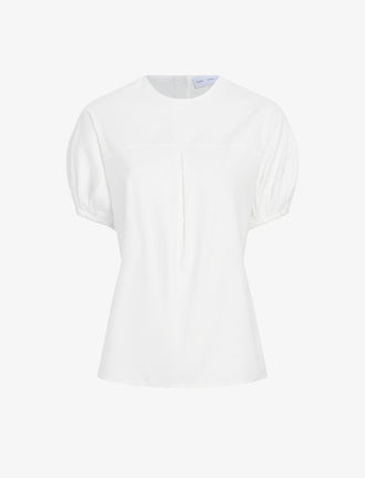 Proenza Schouler Still Life image of Haleigh Top in Cotton Sateen in White