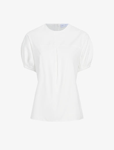 Proenza Schouler Still Life image of Haleigh Top in Cotton Sateen in White