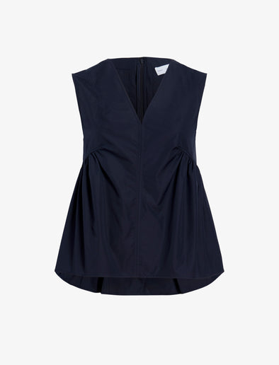 Proenza Schouler Still Life image of Sullivan Top in Tech Cotton in Navy