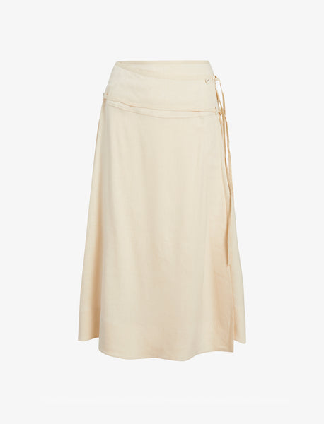 完売品 WIRROW ウィロウ linen wrap skirt サイズ1