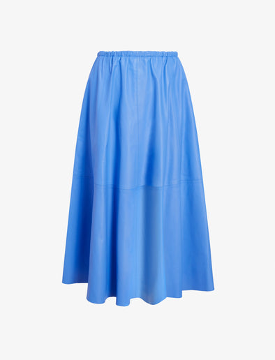 Proenza Schouler Still Life image of Cece Skirt in Lightweight Nappa in Pool