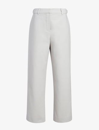 Proenza Schouler Still Life image of Cali Pant in Stretch Cotton Suiting in Pale Grey