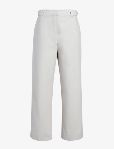 Proenza Schouler Still Life image of Cali Pant in Stretch Cotton Suiting in Pale Grey