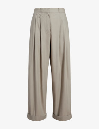 Proenza Schouler Still Life image of Kyle Pant in Brushed Poplin in Granite