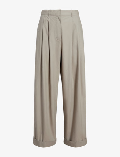 Proenza Schouler Still Life image of Kyle Pant in Brushed Poplin in Granite