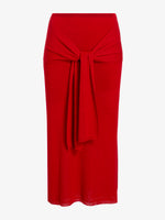Proenza Schouler Still Life image of Phelan Knit Skirt in Linen Twist in Dark Poppy