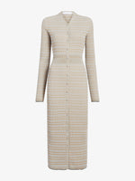 Proenza Schouler flat image of Ivanna Dress in Mirco Check in Light Oxford/Camel
