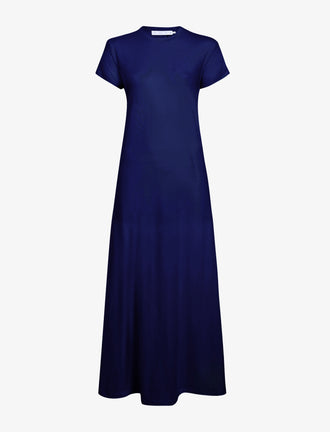 Proenza Schouler flat image of Noelle Dress in Jersey in dark ink