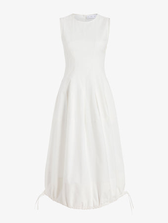 Proenza Schouler Still Life image of Marley Dress in Brushed Poplin in White