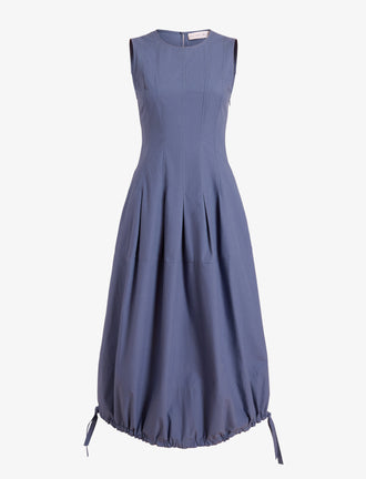 Proenza Schouler Still Life image of Marley Dress in Brushed Poplin in Slate