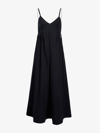 Proenza Schouler Still Life image of Barker Dress in Stretch Poplin in Black