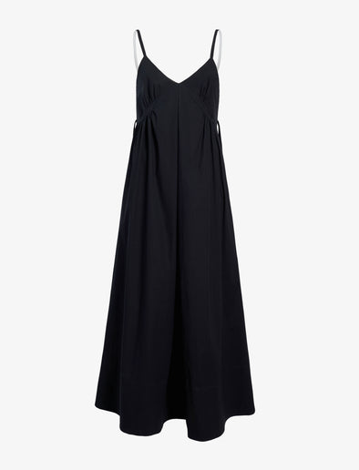 Proenza Schouler Still Life image of Barker Dress in Stretch Poplin in Black