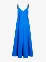 Proenza Schouler Still Life image of Barker Dress in Stretch Poplin in Cyan