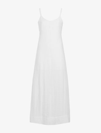 Proenza Schouler Still Life image of Evelyn Dress in Crinkle Viscose in White