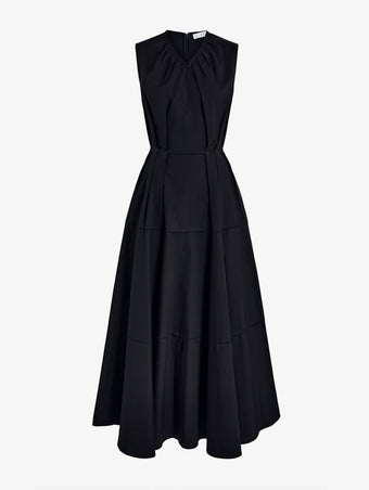 Proenza Schouler Still Life image of Kailey Dress in Stretch Poplin in Black