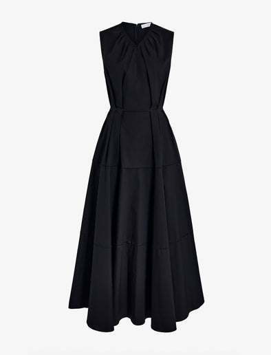 Proenza Schouler Still Life image of Kailey Dress in Stretch Poplin in Black