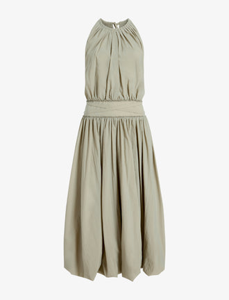 Proenza Schouler Still Life image of Wylie Dress in Tech Poplin in Sage