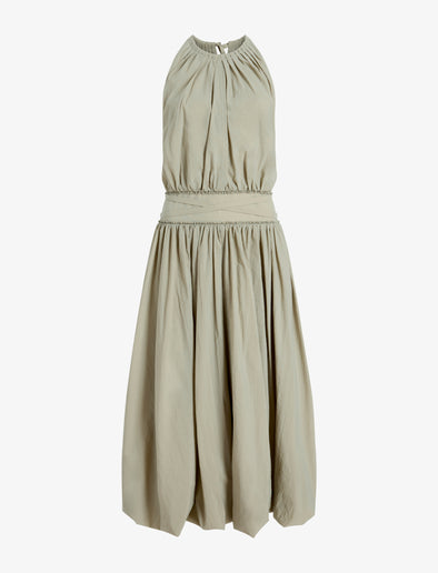 Proenza Schouler Still Life image of Wylie Dress in Tech Poplin in Sage