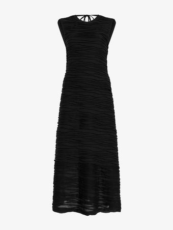 Proenza Schouler Still Life image of Laura Dress in Textured Cotton in Black
