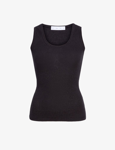 Proenza Schouler Still Life image of Jessa Tank Top in Twisted Rib in Black