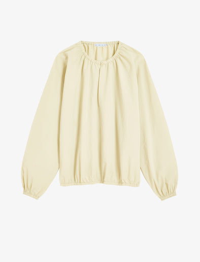 Proenza Schouler Still Life image of Wendy Top in Tech Poplin in Light Butter