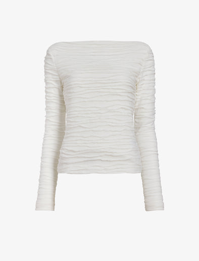 Proenza Schouler Still Life image of Paloma Top in Textured Cotton in White