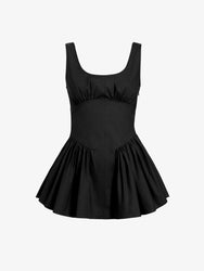 Proenza Schouler Still Life image of Bader Top in Stretch Poplin in Black