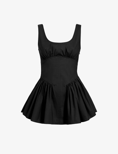 Proenza Schouler Still Life image of Bader Top in Stretch Poplin in Black