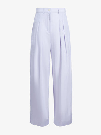 Proenza Schouler Still Life image of Eleanor Pant in Linen Shirting in Light Oxford Melange