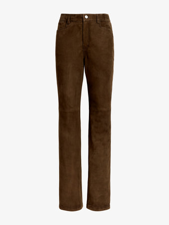 Proenza Schouler Still Life image of Maxine Pant in Suede in Wood