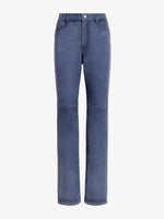 Proenza Schouler Still Life image of Maxine Pant in Suede in Slate