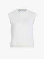 Proenza Schouler Still Life image of Emily Sweater in Plaited Viscose Rib in Off White