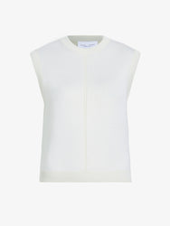 Proenza Schouler Still Life image of Emily Sweater in Plaited Viscose Rib in Off White