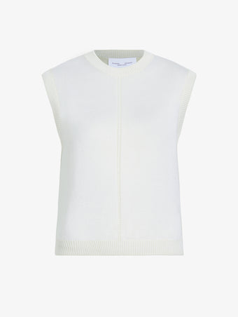 Proenza Schouler Still Life image of Emily Sweater in Plaited Viscose Rib in Off White