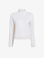 Proenza Schouler Still Life image of Shea Sweater in Plaited Viscose Rib in Off White