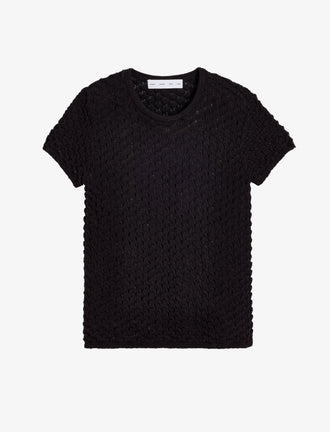 Proenza Schouler Still Life image of Quincy Top in Crochet in Black