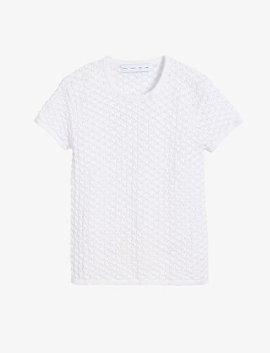 Proenza Schouler Still Life image of Quincy Top in Crochet in White