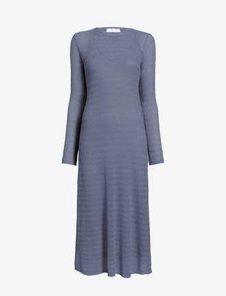 Proenza Schouler Still Life image of Miriam Dress in Crochet in Slate