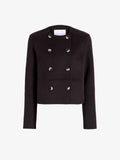 Proenza Schouler Still Life image of Courtney Jacket in Double Face Wool in Hickory