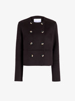 Proenza Schouler Still Life image of Courtney Jacket in Double Face Wool in Hickory