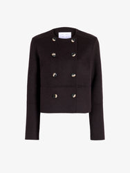Proenza Schouler Still Life image of Courtney Jacket in Double Face Wool in Hickory