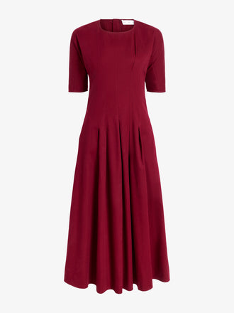 Proenza Schouler Still Life image of Ainsley Dress in Tech Cotton in Claret