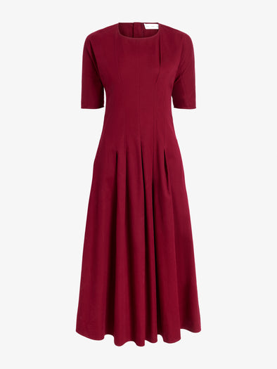Proenza Schouler Still Life image of Ainsley Dress in Tech Cotton in Claret