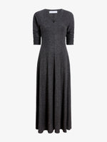 Proenza Schouler Still Life image of Livia Dress in Wool Jersey in Coal Melange