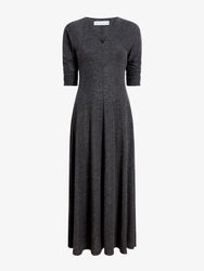 Proenza Schouler Still Life image of Livia Dress in Wool Jersey in Coal Melange