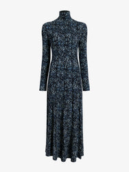 Proenza Schouler Still Life image of Mabel Dress in Cheetah Jersey in Navy Multi