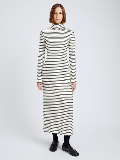 Frances Dress in Stripe Rib