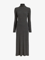 Proenza Schouler Still Life image of Frances Dress in Stripe Rib in Black, mushroom