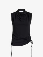 Proenza Schouler Still Life image of Elna Top in Crepe Jersey in Black